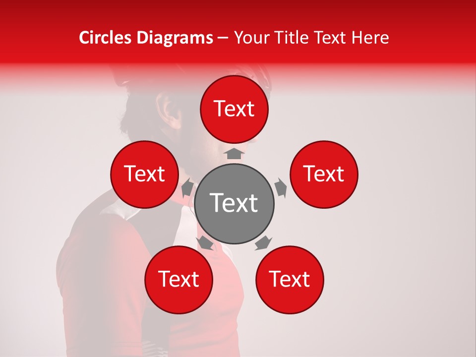 Man Guy Bike PowerPoint Template