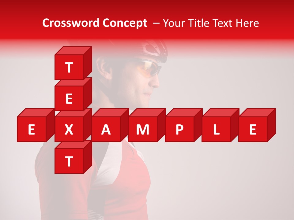 Man Guy Bike PowerPoint Template