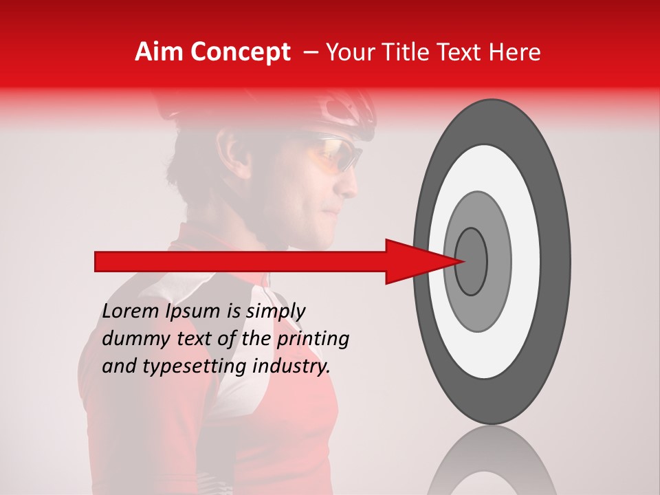 Man Guy Bike PowerPoint Template