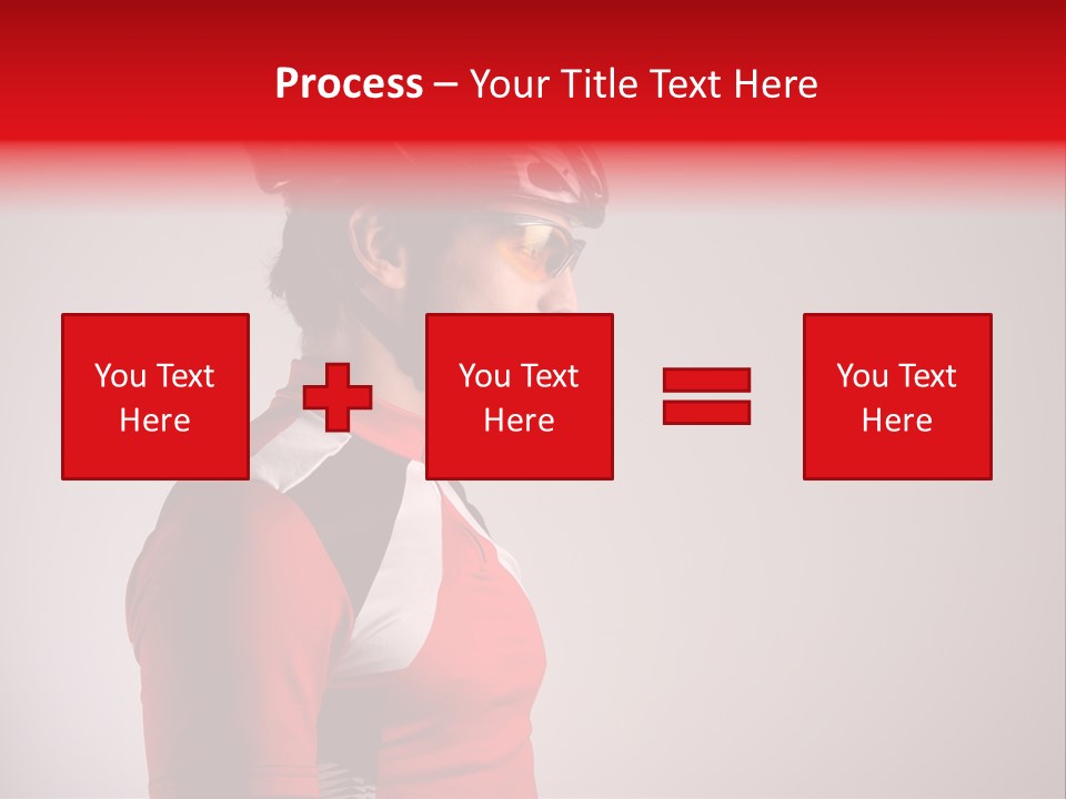 Man Guy Bike PowerPoint Template