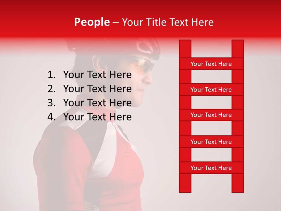 Man Guy Bike PowerPoint Template