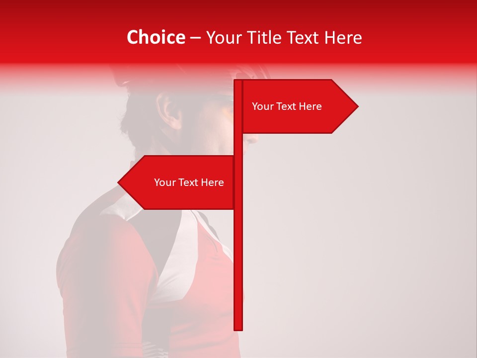 Man Guy Bike PowerPoint Template