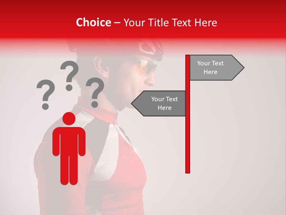 Man Guy Bike PowerPoint Template