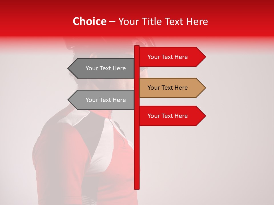 Man Guy Bike PowerPoint Template