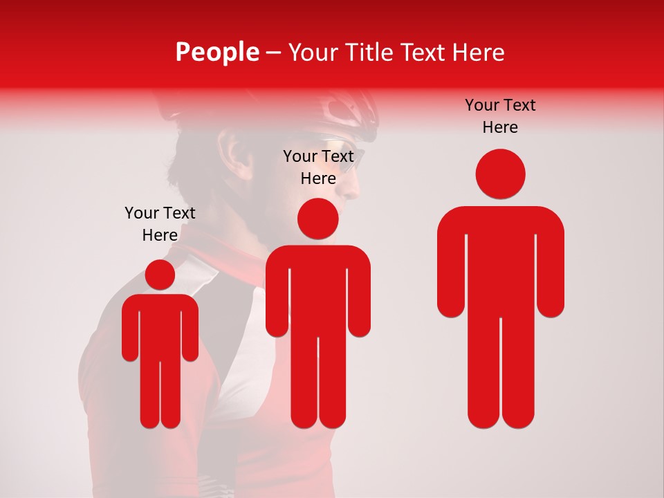 Man Guy Bike PowerPoint Template