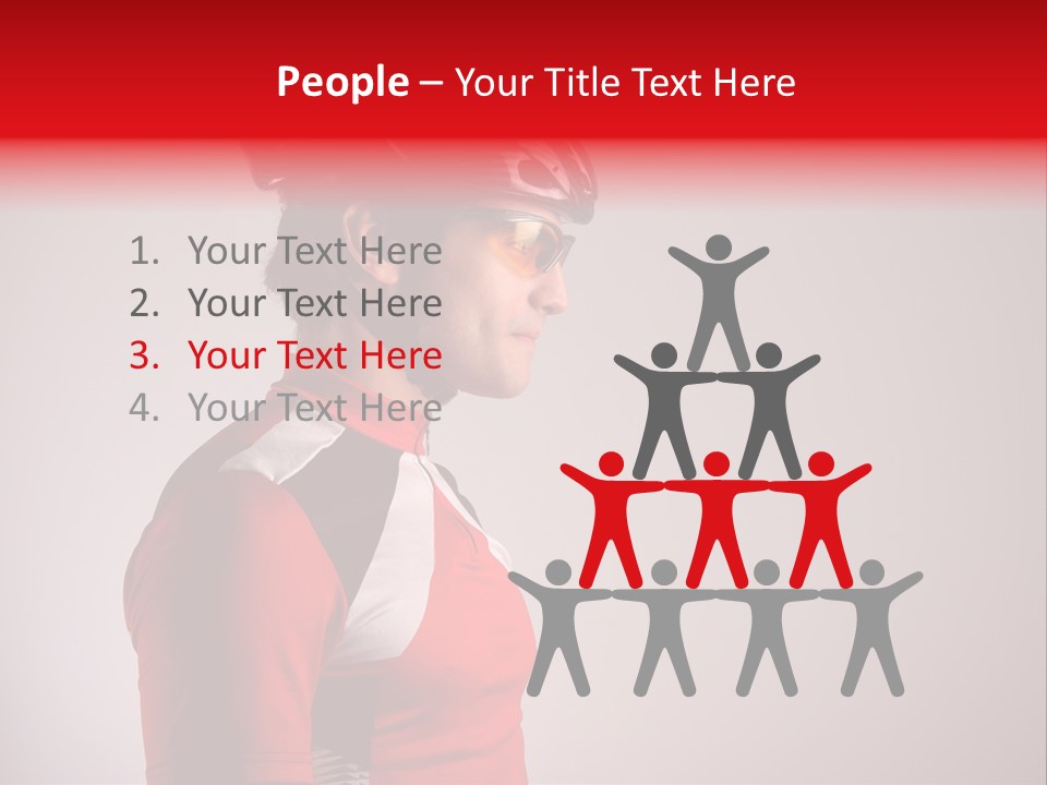 Man Guy Bike PowerPoint Template