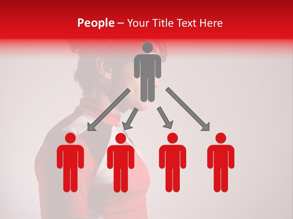 Man Guy Bike PowerPoint Template