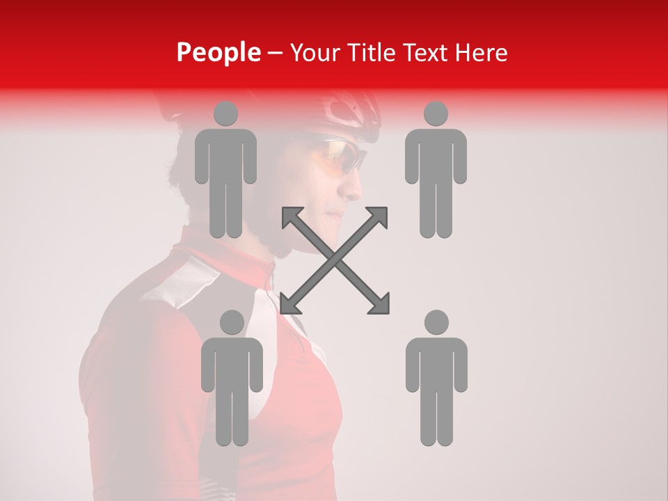 Man Guy Bike PowerPoint Template