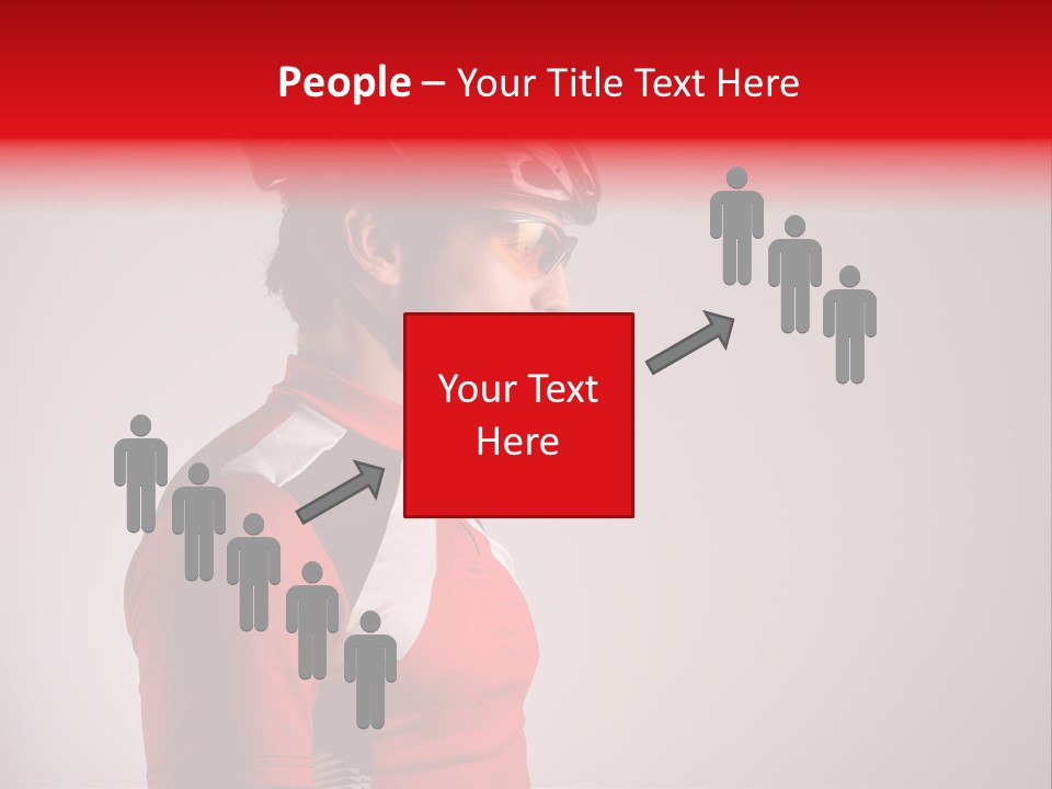 Man Guy Bike PowerPoint Template