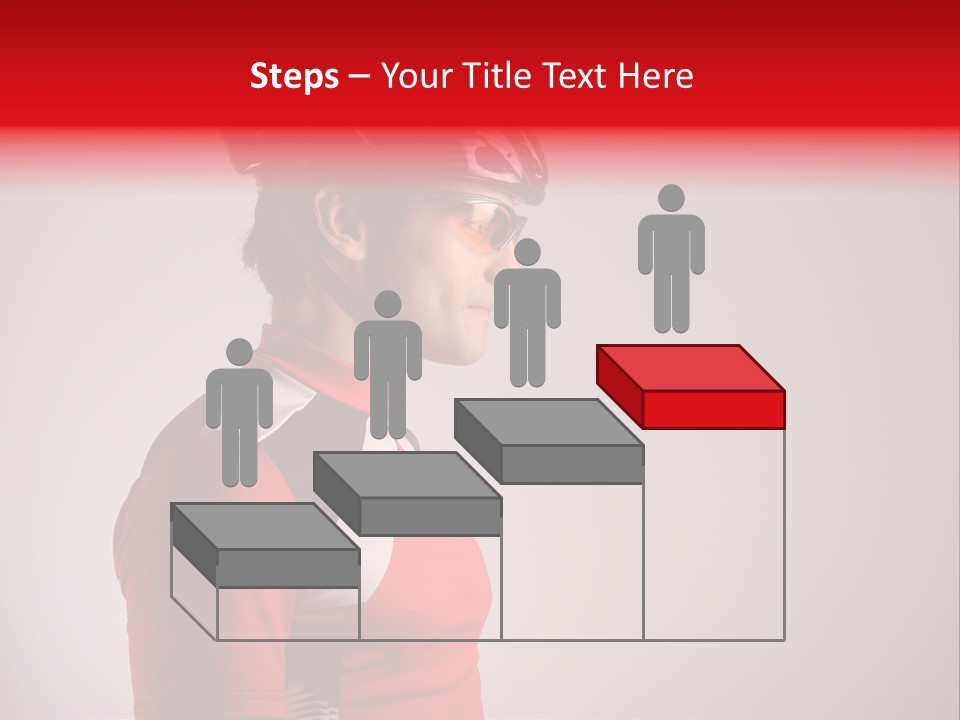 Man Guy Bike PowerPoint Template