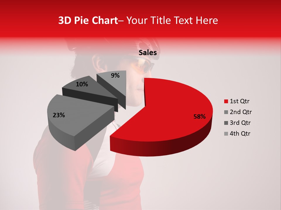 Man Guy Bike PowerPoint Template