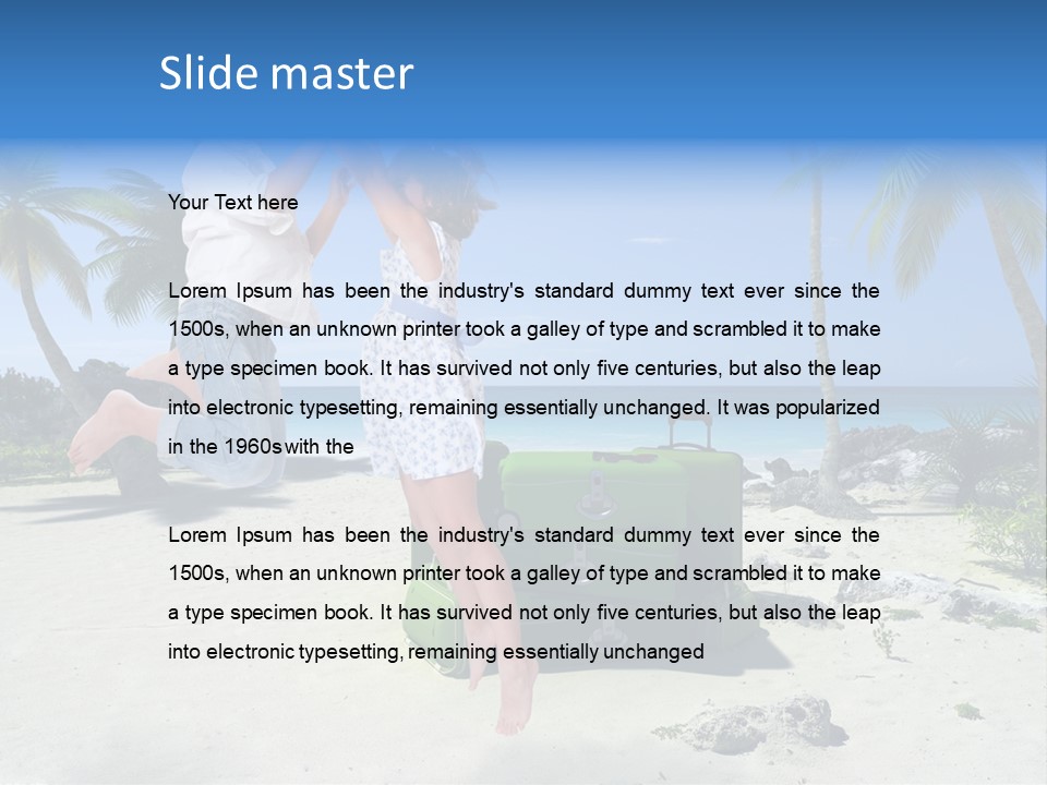 Paradise Tree Happiness PowerPoint Template