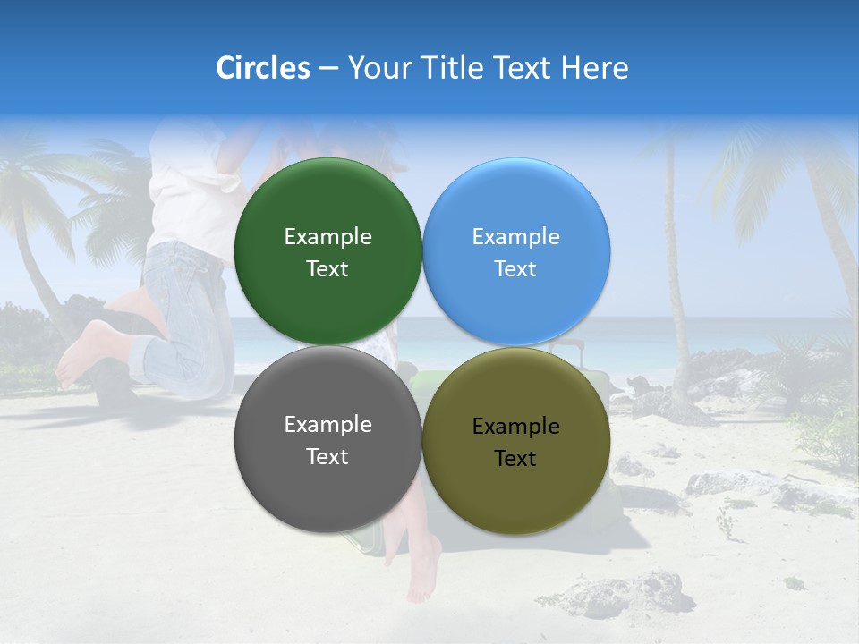 Paradise Tree Happiness PowerPoint Template