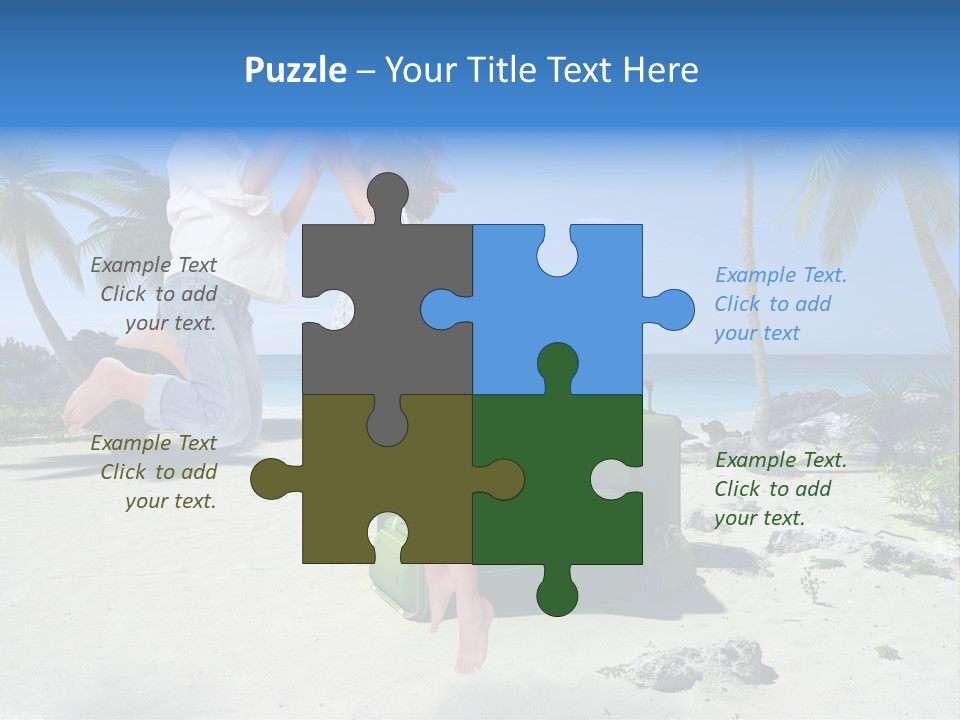 Paradise Tree Happiness PowerPoint Template