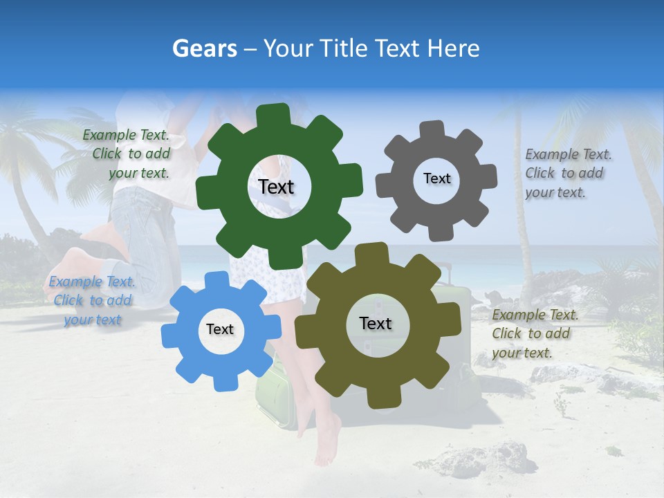 Paradise Tree Happiness PowerPoint Template