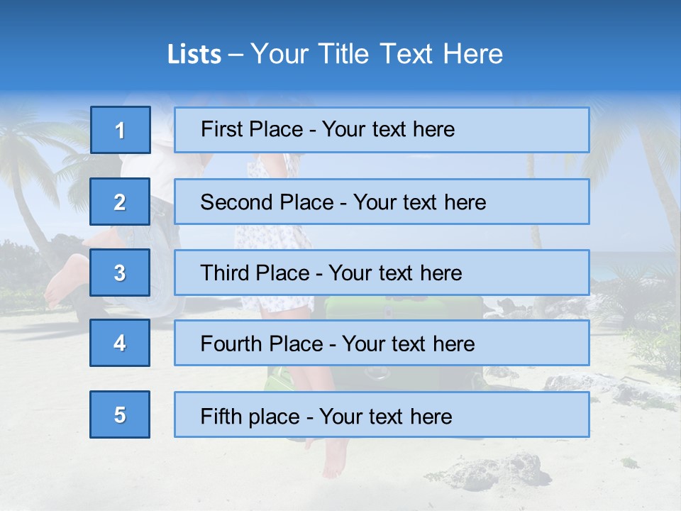 Paradise Tree Happiness PowerPoint Template