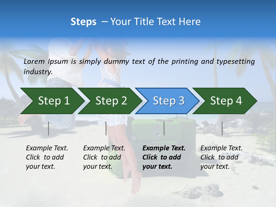 Paradise Tree Happiness PowerPoint Template