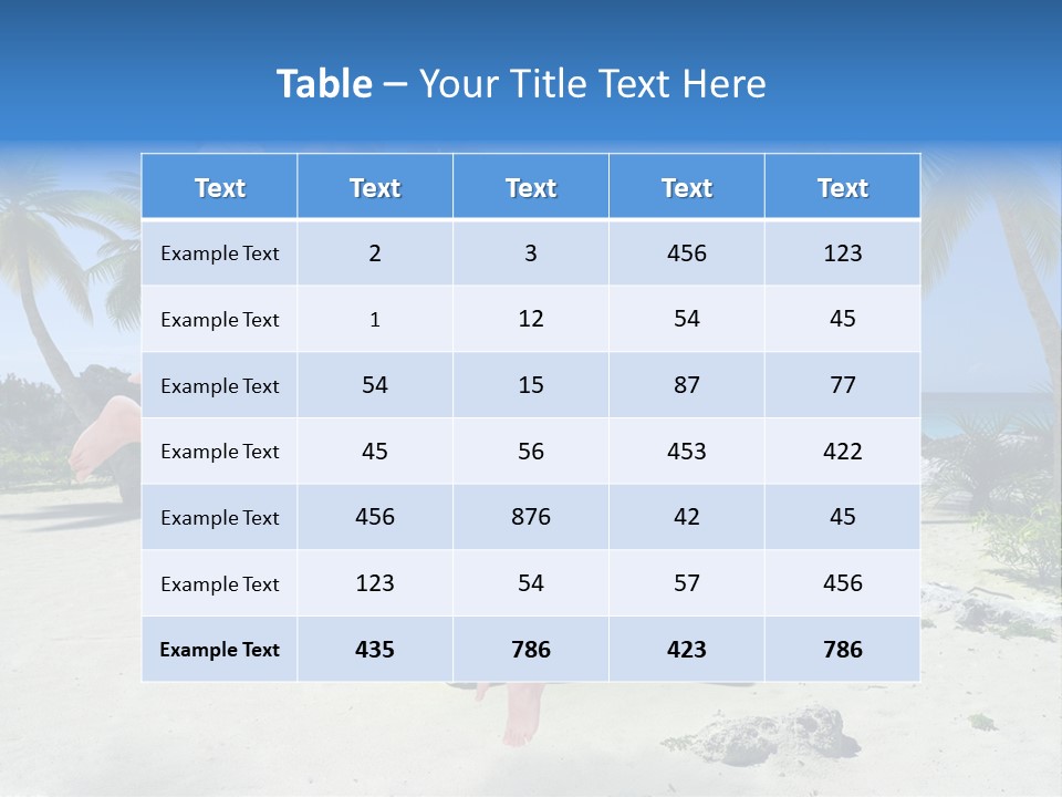 Paradise Tree Happiness PowerPoint Template