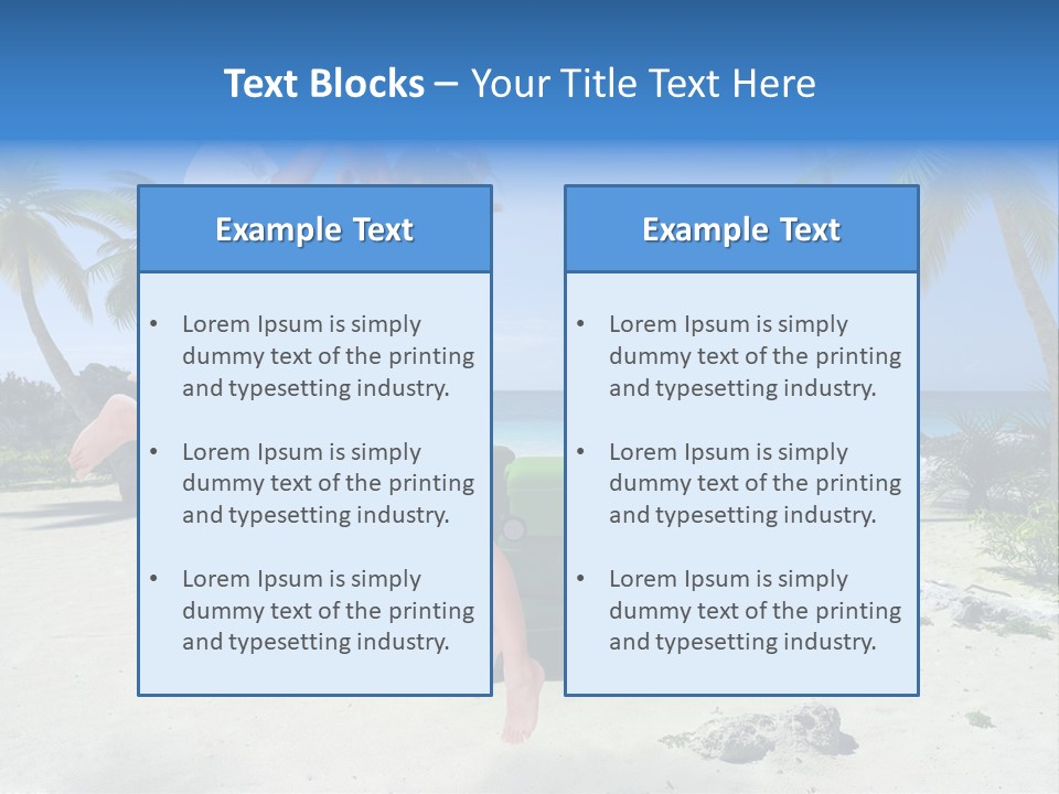 Paradise Tree Happiness PowerPoint Template