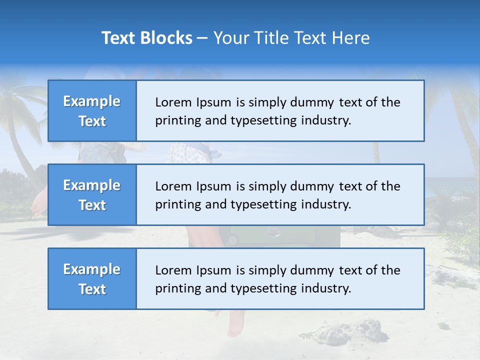 Paradise Tree Happiness PowerPoint Template