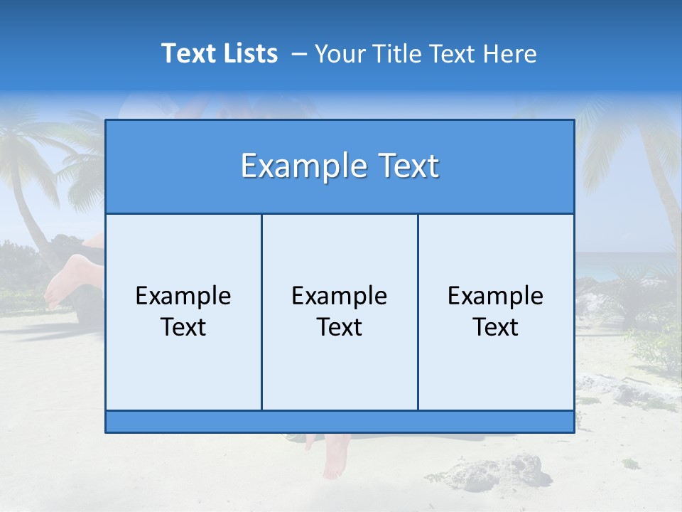 Paradise Tree Happiness PowerPoint Template