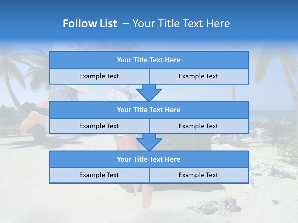 Paradise Tree Happiness PowerPoint Template