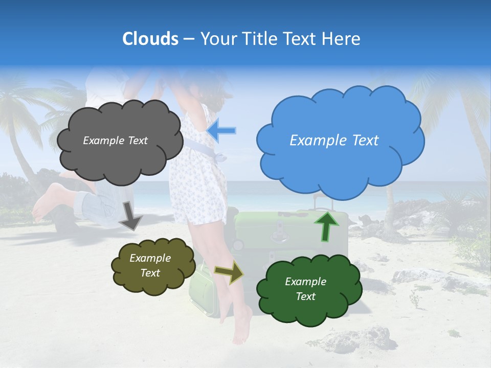 Paradise Tree Happiness PowerPoint Template