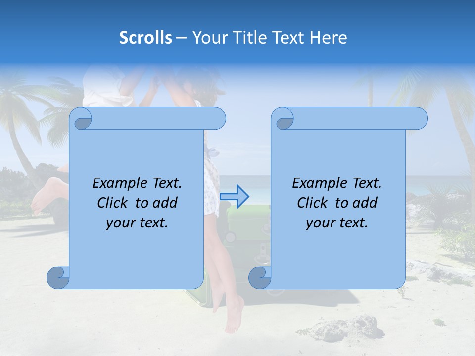 Paradise Tree Happiness PowerPoint Template