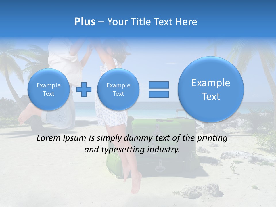 Paradise Tree Happiness PowerPoint Template