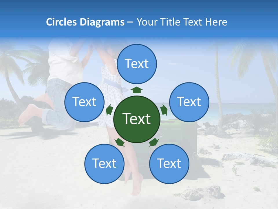 Paradise Tree Happiness PowerPoint Template