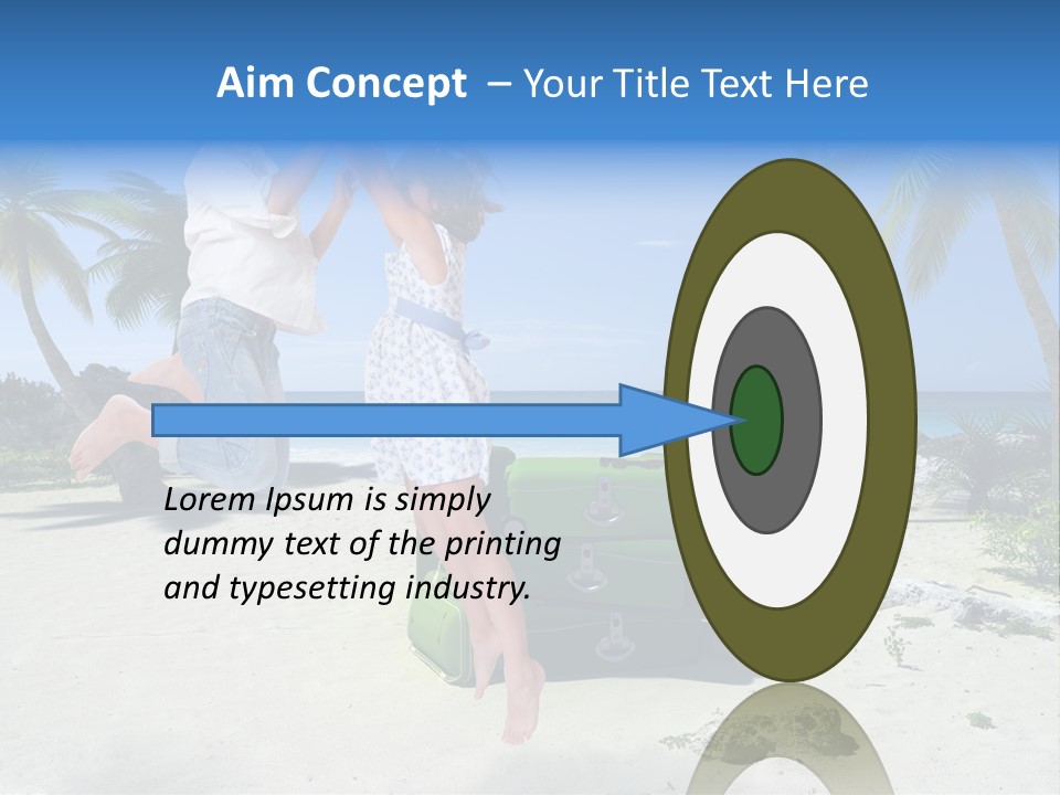 Paradise Tree Happiness PowerPoint Template