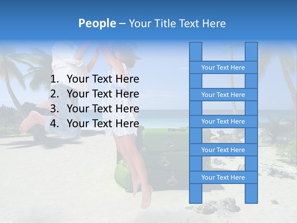 Paradise Tree Happiness PowerPoint Template