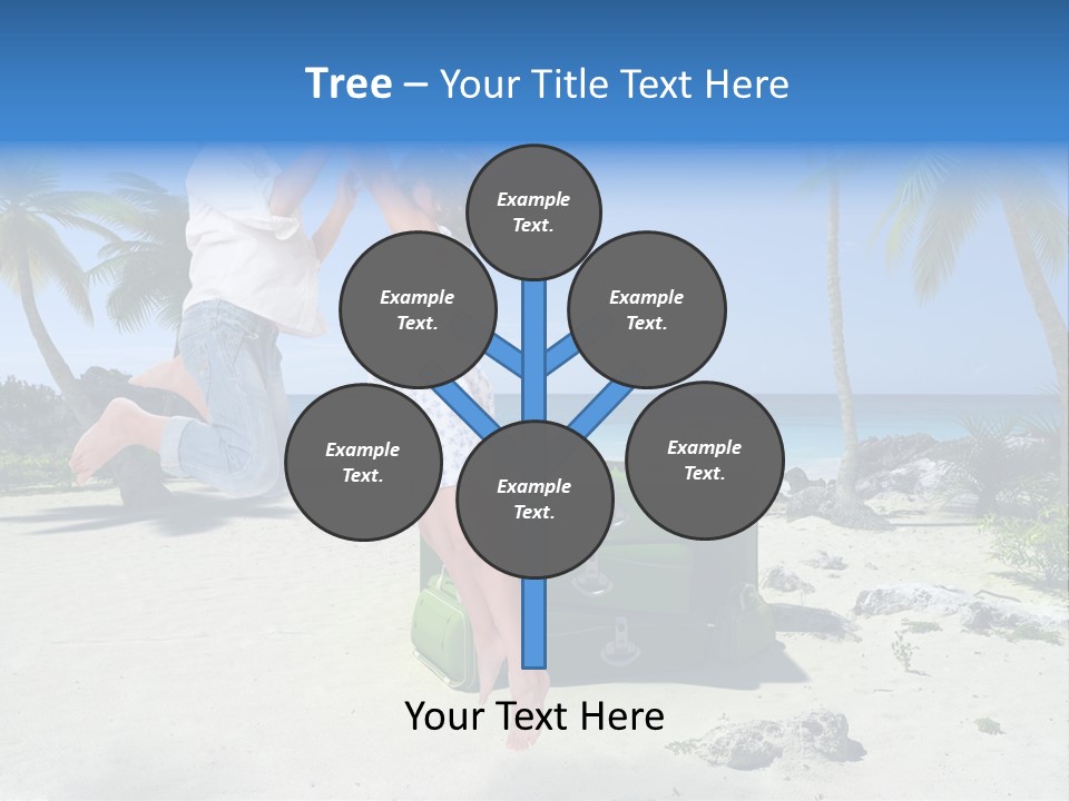 Paradise Tree Happiness PowerPoint Template