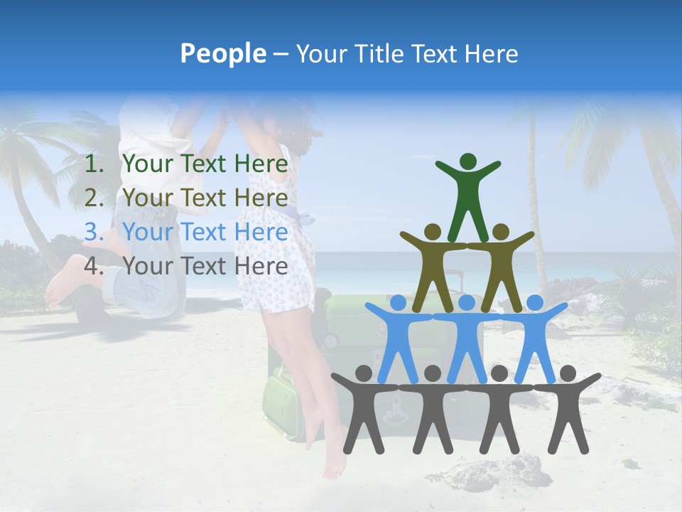 Paradise Tree Happiness PowerPoint Template