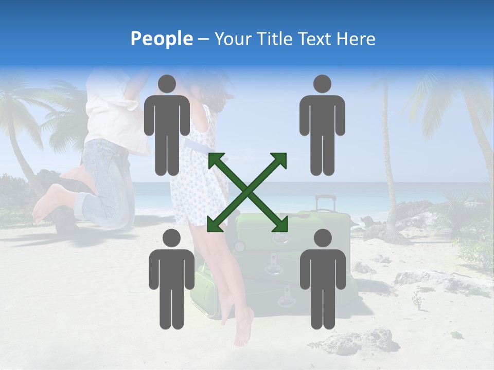 Paradise Tree Happiness PowerPoint Template