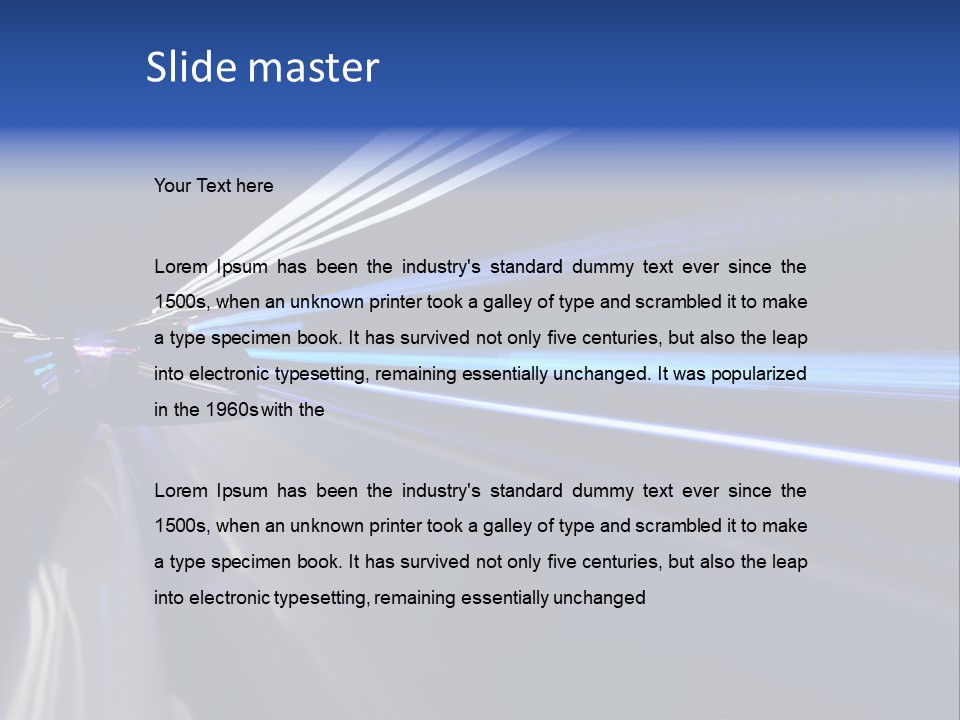 Accelerate Reflection Rear PowerPoint Template