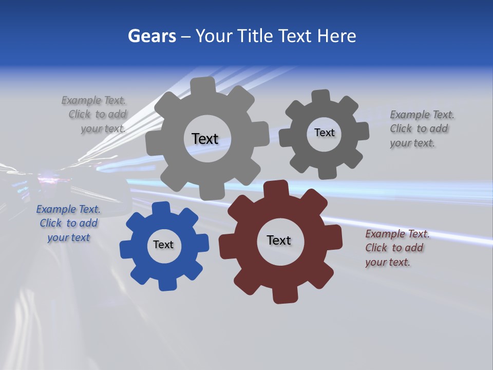 Accelerate Reflection Rear PowerPoint Template