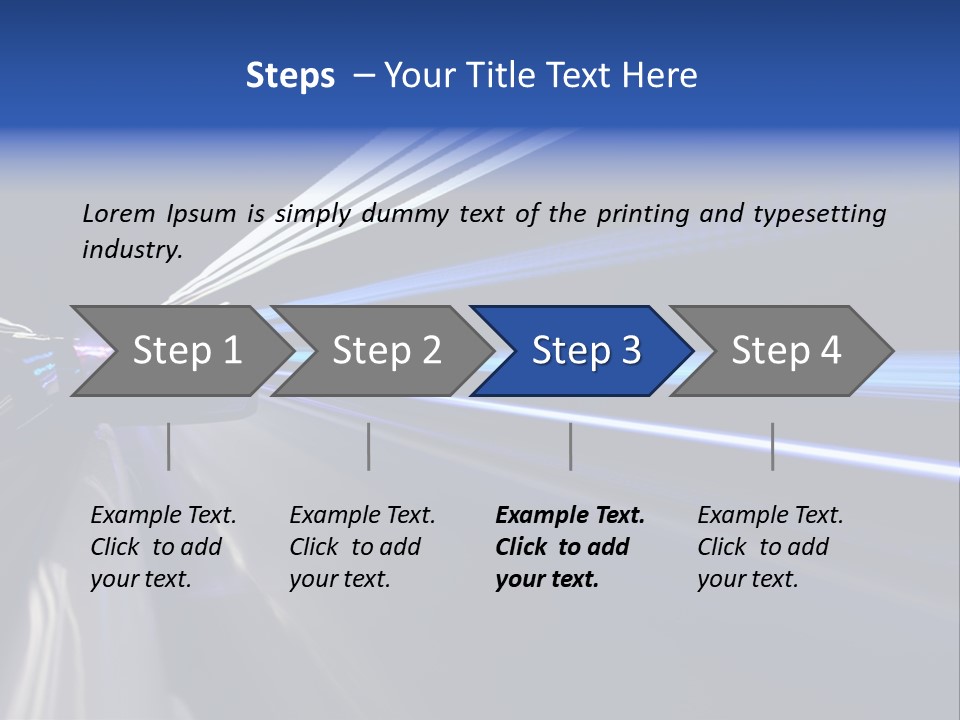 Accelerate Reflection Rear PowerPoint Template