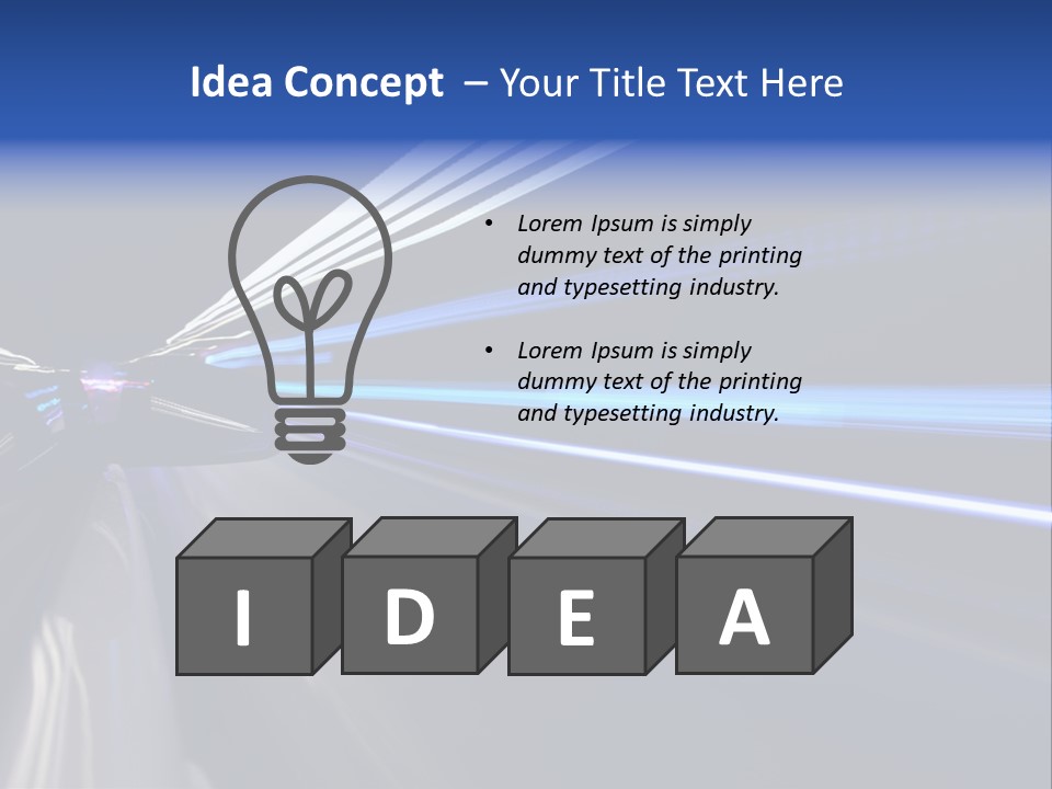 Accelerate Reflection Rear PowerPoint Template