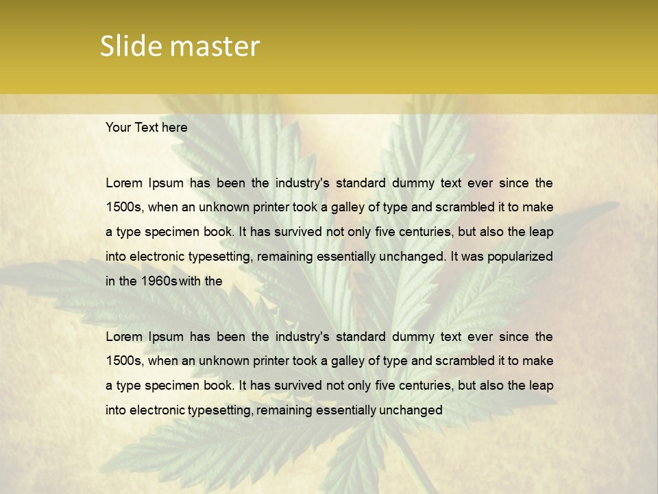 Bush Legal Plant PowerPoint Template