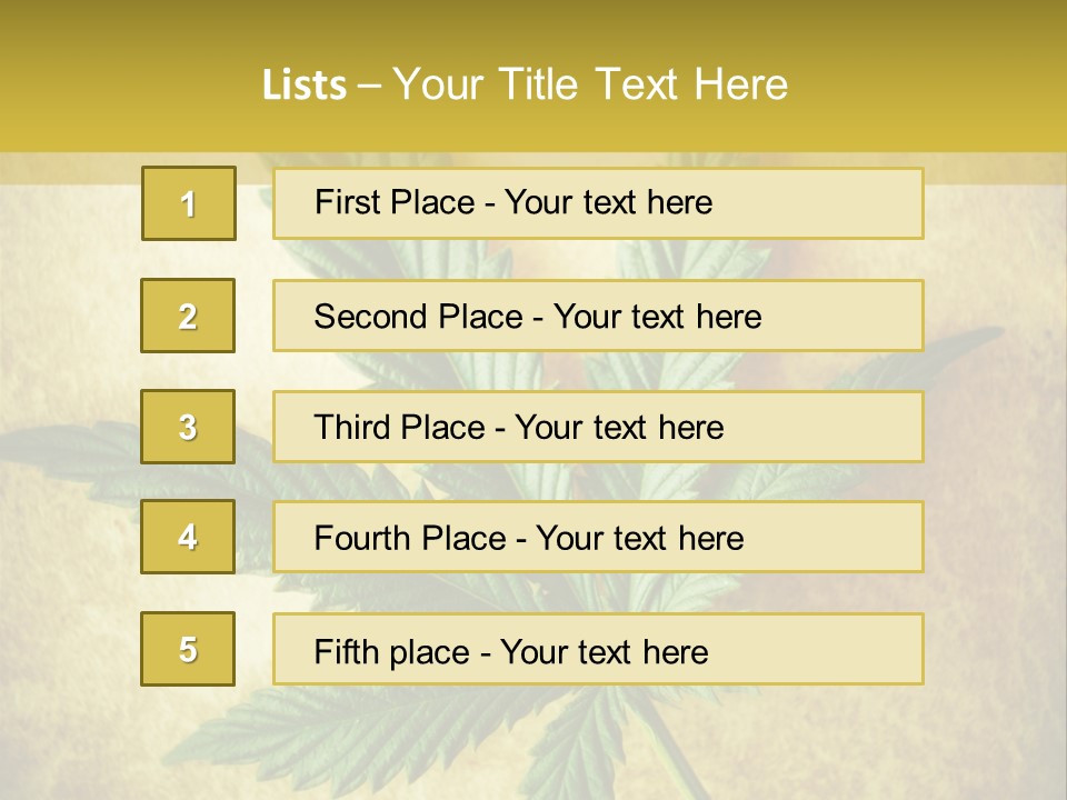 Bush Legal Plant PowerPoint Template