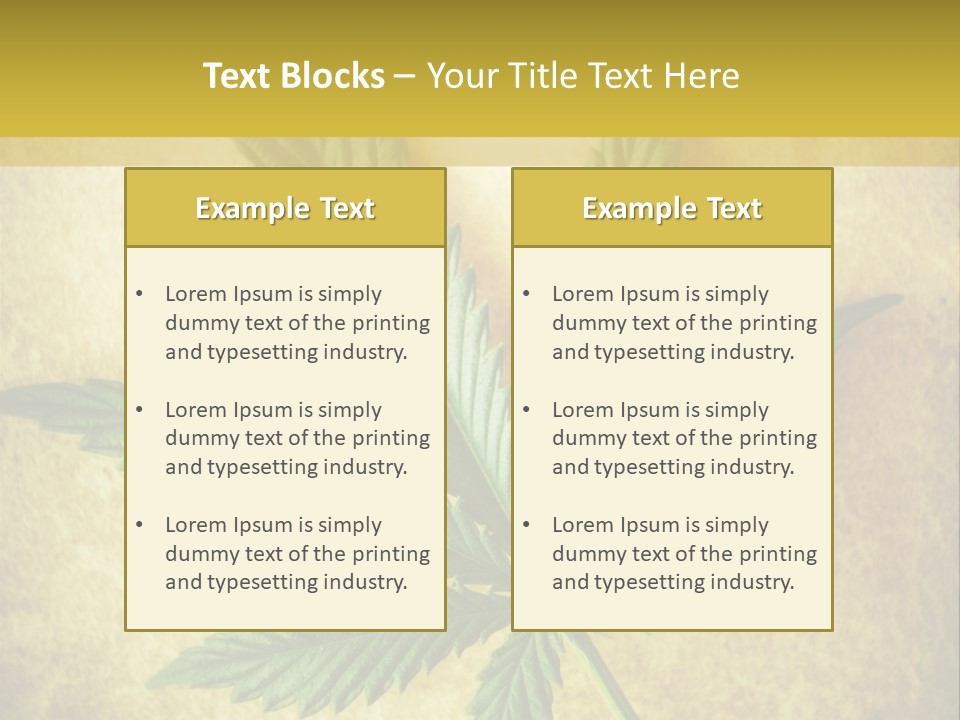 Bush Legal Plant PowerPoint Template