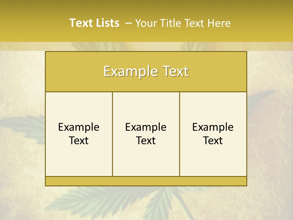 Bush Legal Plant PowerPoint Template
