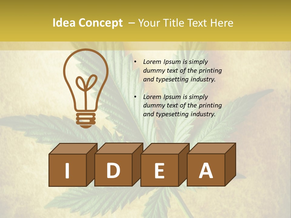 Bush Legal Plant PowerPoint Template