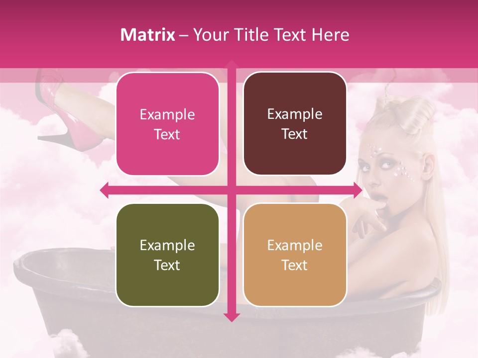 Bust Female Attractive PowerPoint Template