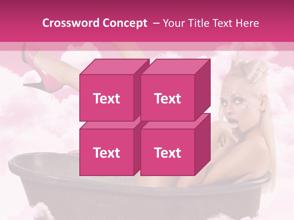 Bust Female Attractive PowerPoint Template