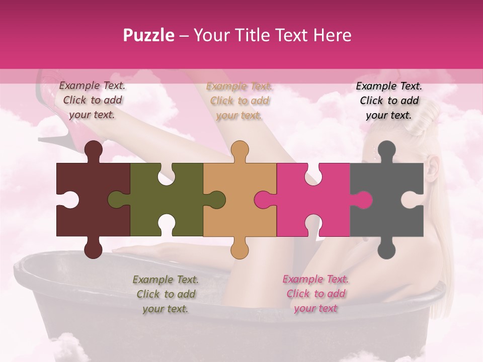 Bust Female Attractive PowerPoint Template