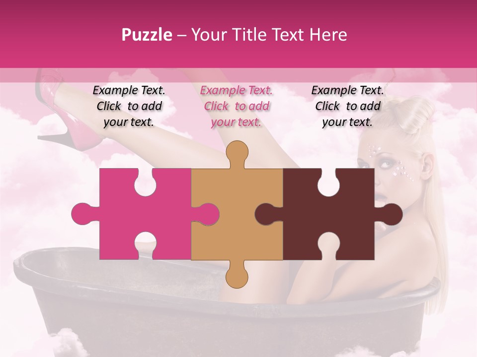 Bust Female Attractive PowerPoint Template