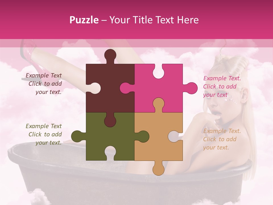 Bust Female Attractive PowerPoint Template