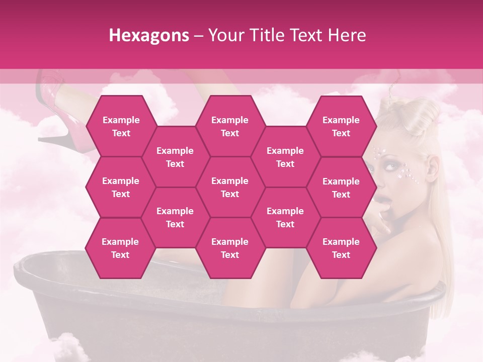 Bust Female Attractive PowerPoint Template